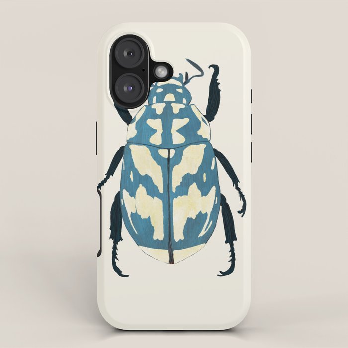 Blue beetle insect iPhone Case Gallery Image 1