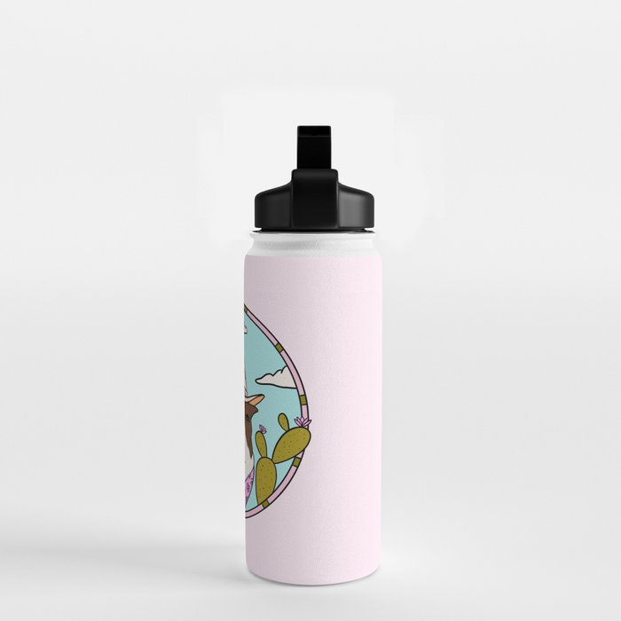 Cowboy Dog- Crimson Boston Water Bottle Gallery Image 2