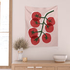 Tomatoes On A Branch Wall Tapestry Gallery Image 2