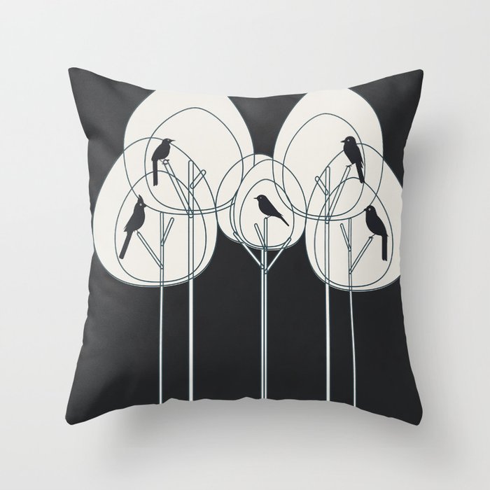 Song from the Branches 1 Throw Pillow Gallery Image 6