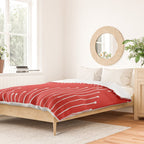 Geo (Red) Duvet Cover Gallery Image 2