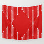 Geo (Red) Wall Tapestry Gallery Image 4