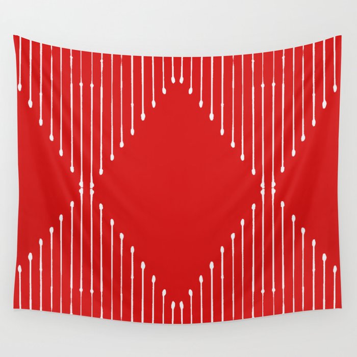 Geo (Red) Wall Tapestry Gallery Image 4