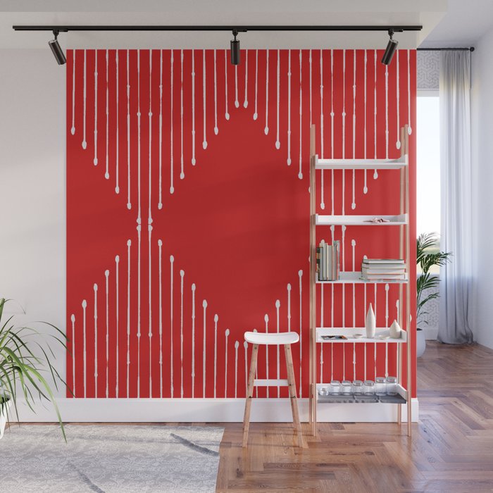 Geo (Red) Wall Mural Gallery Image 1
