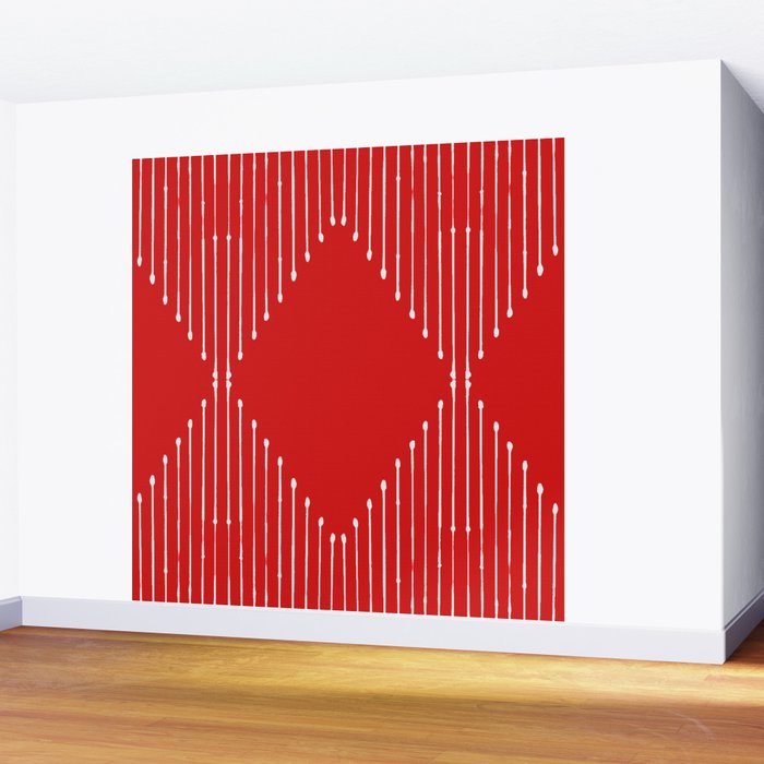 Geo (Red) Wall Mural Gallery Image 2