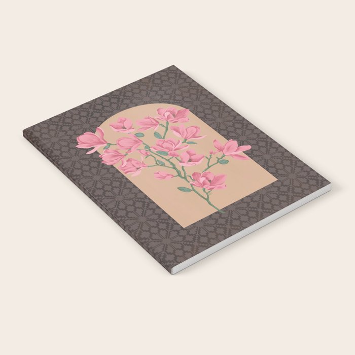 Magnolia Branch and Vintage Pattern Notebook Gallery Image 2
