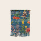 Vintage & Shabby Chic - Blue Midnight Spring Botancial Flower Garden Wall Hanging Gallery Image 1