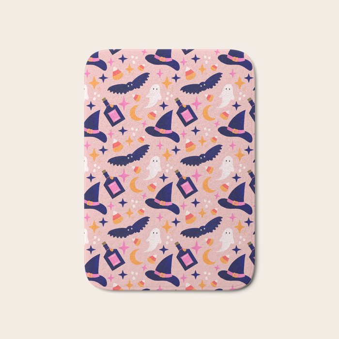 Pink Halloween essentials  Bath Mat Gallery Image 1
