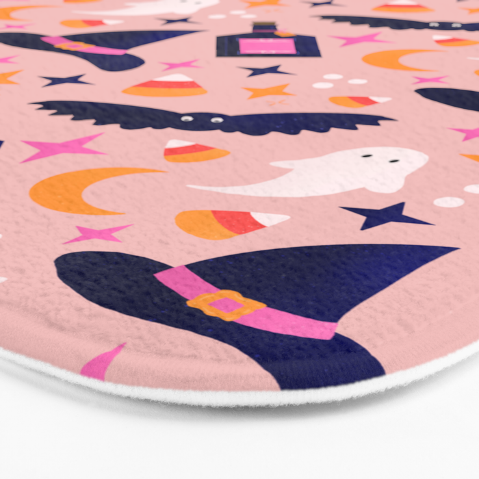 Pink Halloween essentials  Bath Mat Gallery Image 3
