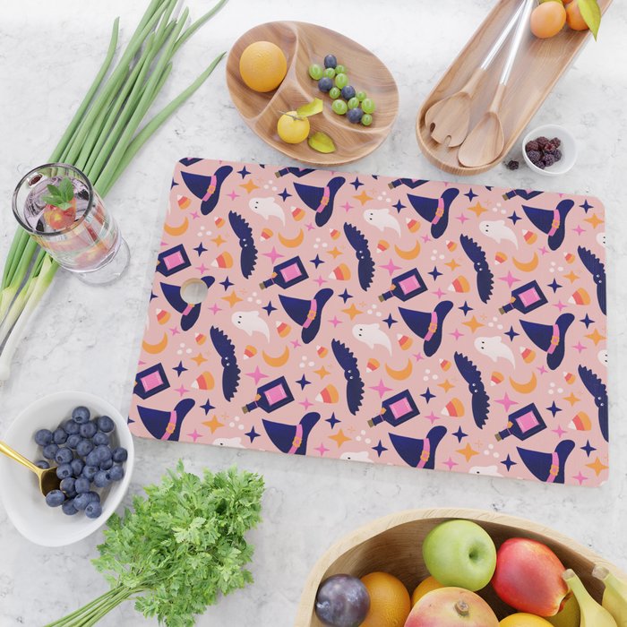 Pink Halloween essentials  Cutting Board Gallery Image 2