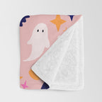 Pink Halloween essentials  Throw Blanket Gallery Image 3