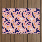 Pink Halloween essentials  Outdoor Rug Gallery Image 1