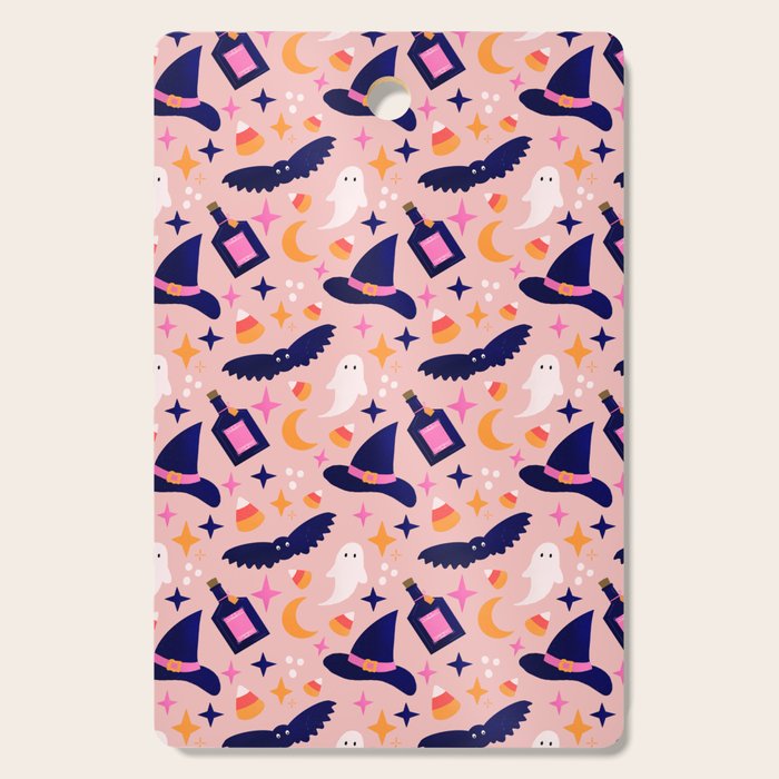 Pink Halloween essentials  Cutting Board Gallery Image 1