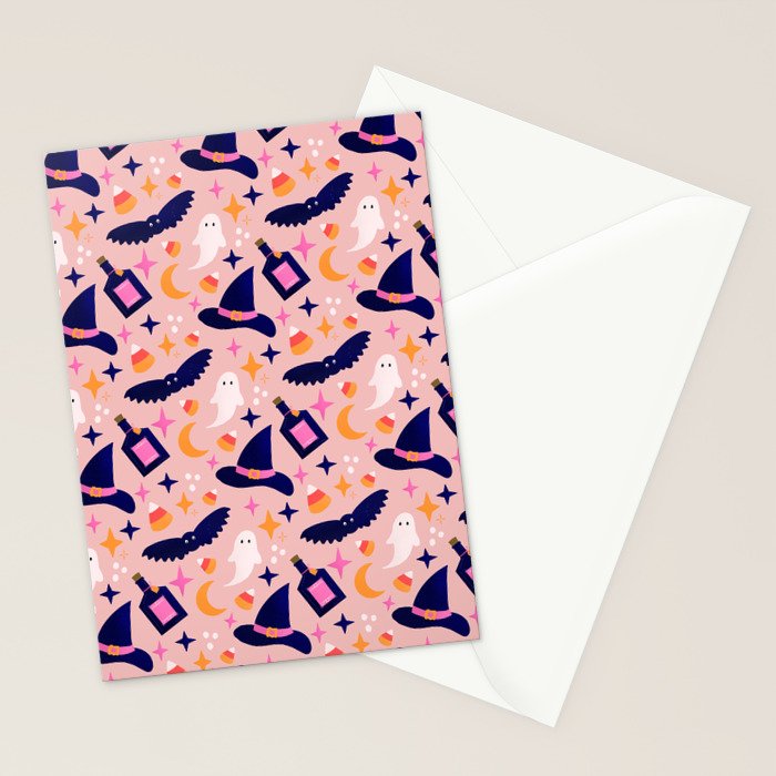 Pink Halloween essentials  Stationery Card Gallery Image 2
