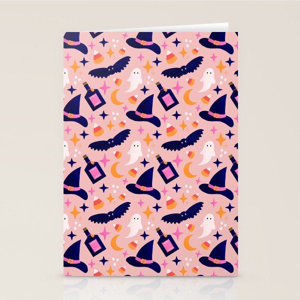 Pink Halloween essentials  Stationery Card Gallery Image 1