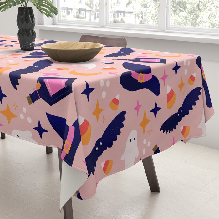 Pink Halloween essentials  Tablecloth Gallery Image 3