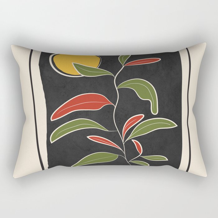 Abstract Plant 01 Rectangular Pillow Gallery Image 1
