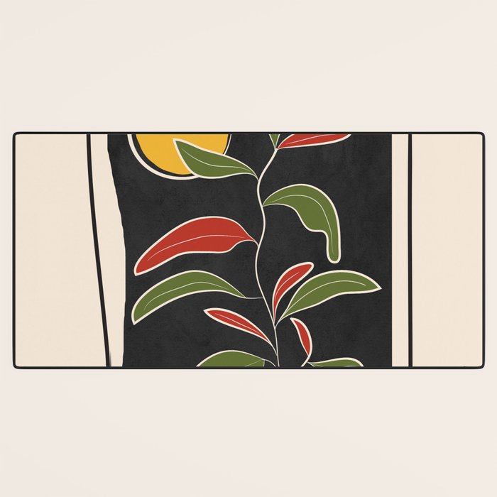 Abstract Plant 01 Desk Mat Gallery Image 3