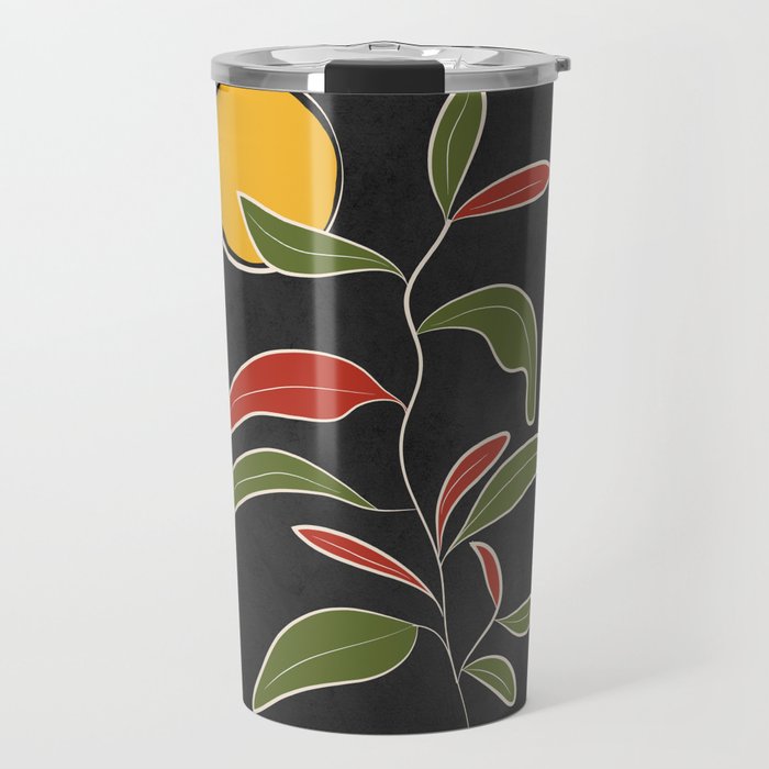 Abstract Plant 01 Travel Mug Gallery Image 1