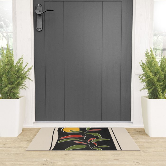Abstract Plant 01 Welcome Mat Gallery Image 3