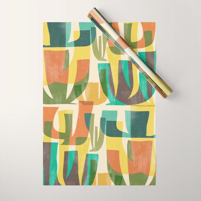 Desert vegetation Wrapping Paper Gallery Image 1