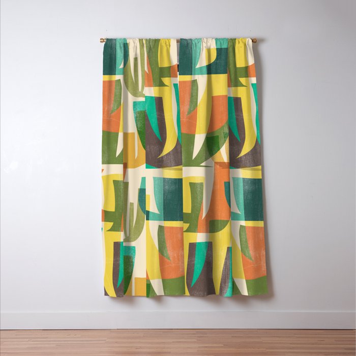 Desert vegetation Window Curtain Gallery Image 3
