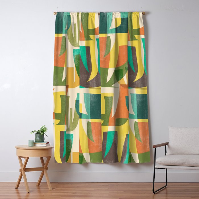 Desert vegetation Window Curtain Gallery Image 5