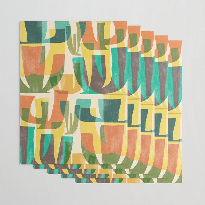 Desert vegetation Wrapping Paper Gallery Image 3