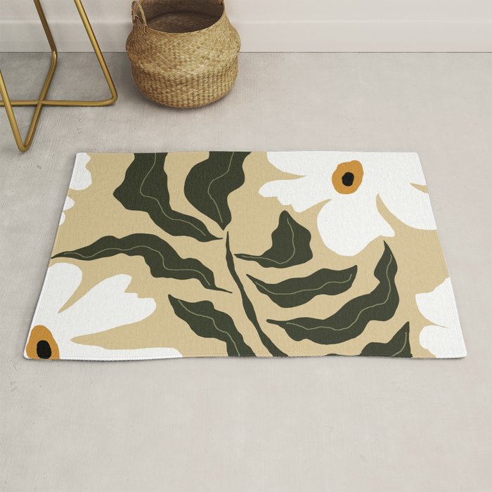 White daisy  Rug Gallery Image 1