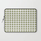 Clovers XXVII Natural Green Botanical Pattern Laptop Sleeve Gallery Image 1