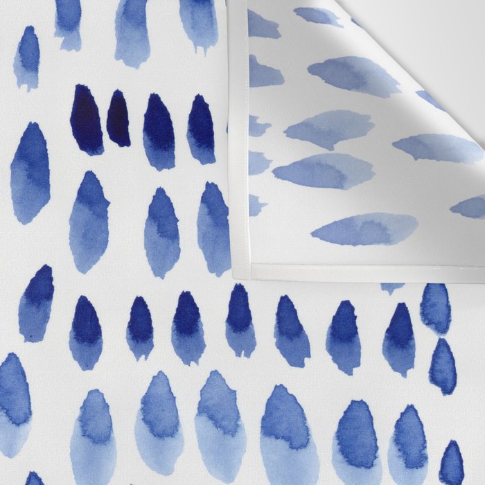 painted dots blue Wall Tapestry Gallery Image 3