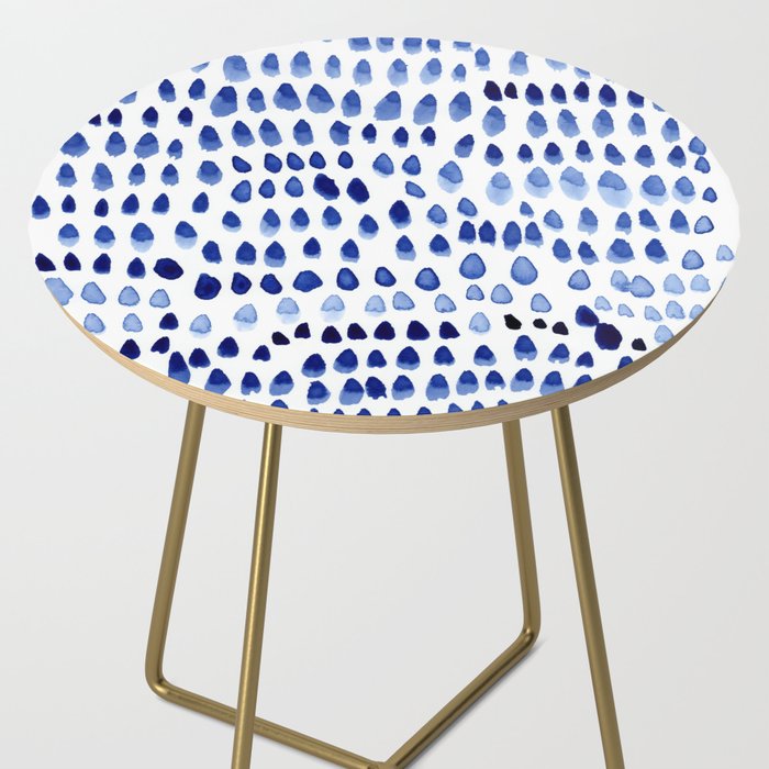 painted dots blue Side Table Gallery Image 2