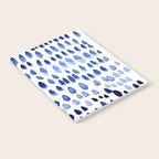 painted dots blue Notebook Gallery Image 2