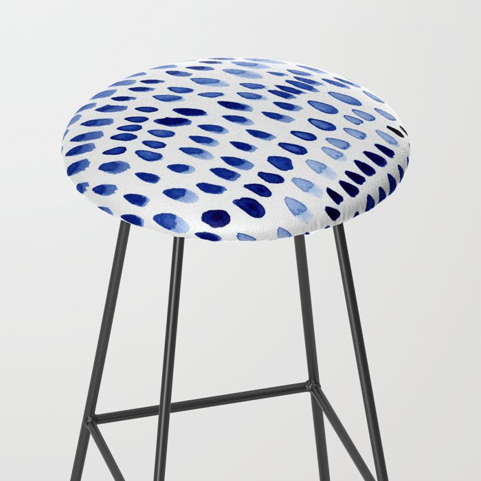 painted dots blue Stool Gallery Image 2