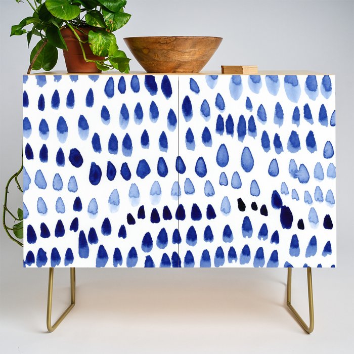 painted dots blue Credenza Gallery Image 1