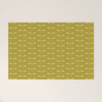 Dragonfly Pattern XV Chartreuse Green Welcome Mat Gallery Image 1