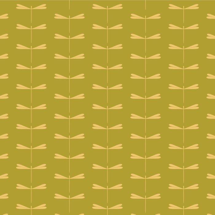 Dragonfly Pattern XV Chartreuse Green Coffee Mug Gallery Image 2