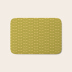 Dragonfly Pattern XV Chartreuse Green Bath Mat Gallery Image 1
