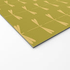 Dragonfly Pattern XV Chartreuse Green Welcome Mat Gallery Image 2