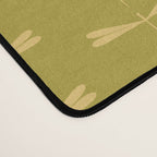 Dragonfly Pattern XV Chartreuse Green Desk Mat Gallery Image 4