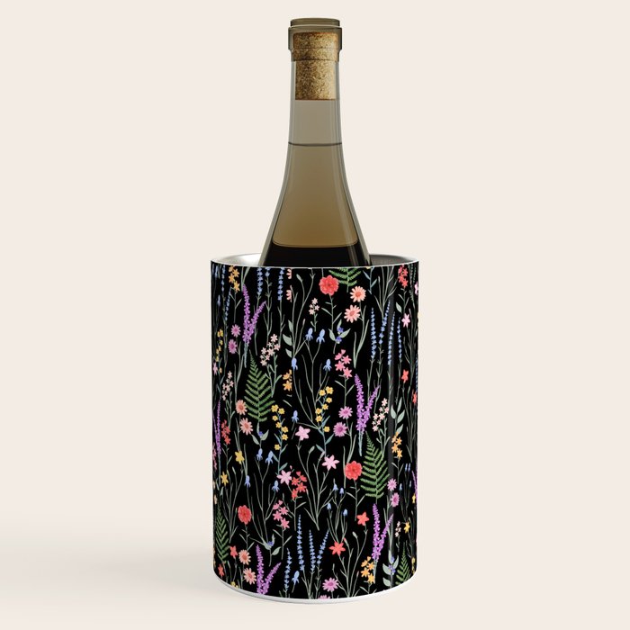 The meadows colorful floral pattern Wine Chiller Gallery Image 2