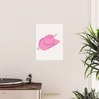 Cowboy Hat Print Pink Preppy Decor Aesthetic Poster Gallery Image 2