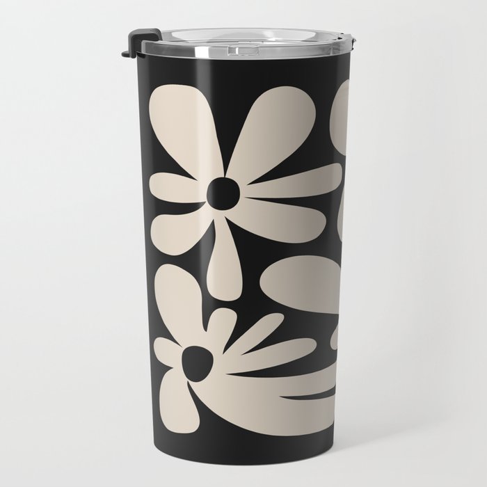Bloom: Black & White Matisse Edition Travel Mug Gallery Image 3