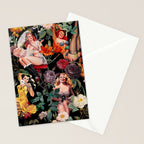 Floral and Pin-Up Girls III - Night Stationery Card Gallery Image 2