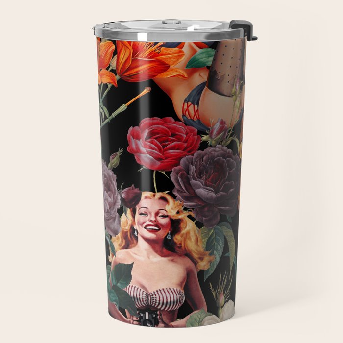 Floral and Pin-Up Girls III - Night Travel Mug Gallery Image 2