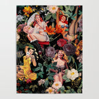 Floral and Pin-Up Girls III - Night Poster Gallery Image 4