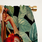 Floral and Pin-Up Girls III - Night Window Curtain Gallery Image 2