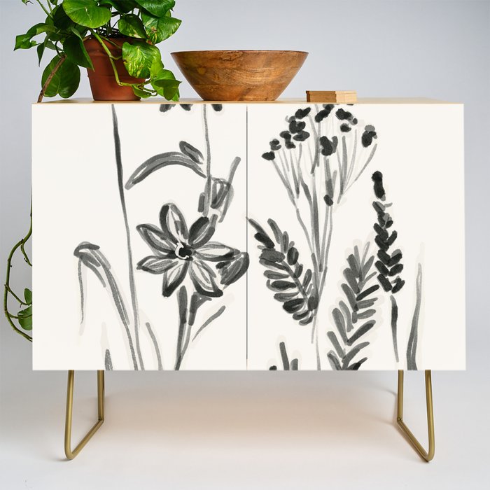 Minimalist wildflowers Credenza Gallery Image 1