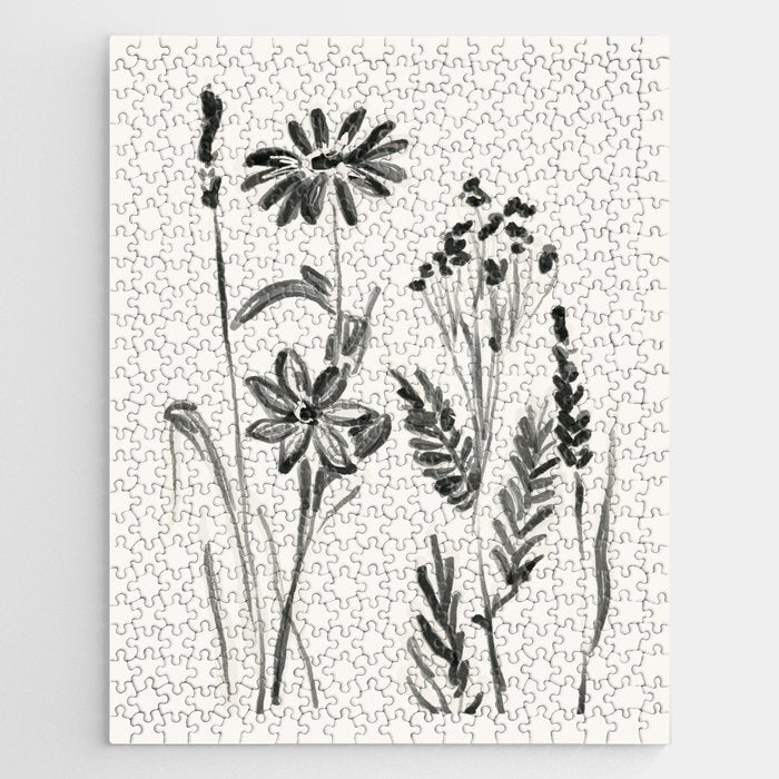 Minimalist wildflowers Jigsaw Puzzle Gallery Image 1
