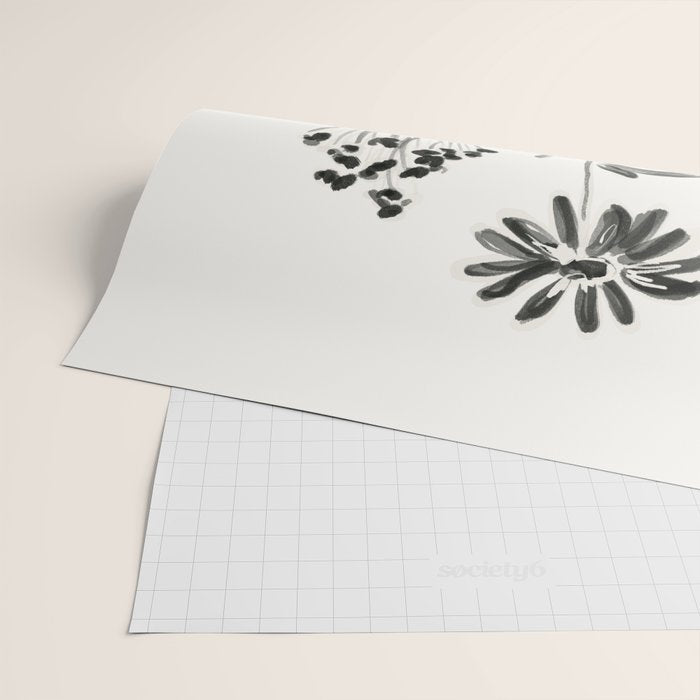 Minimalist wildflowers Wrapping Paper Gallery Image 2